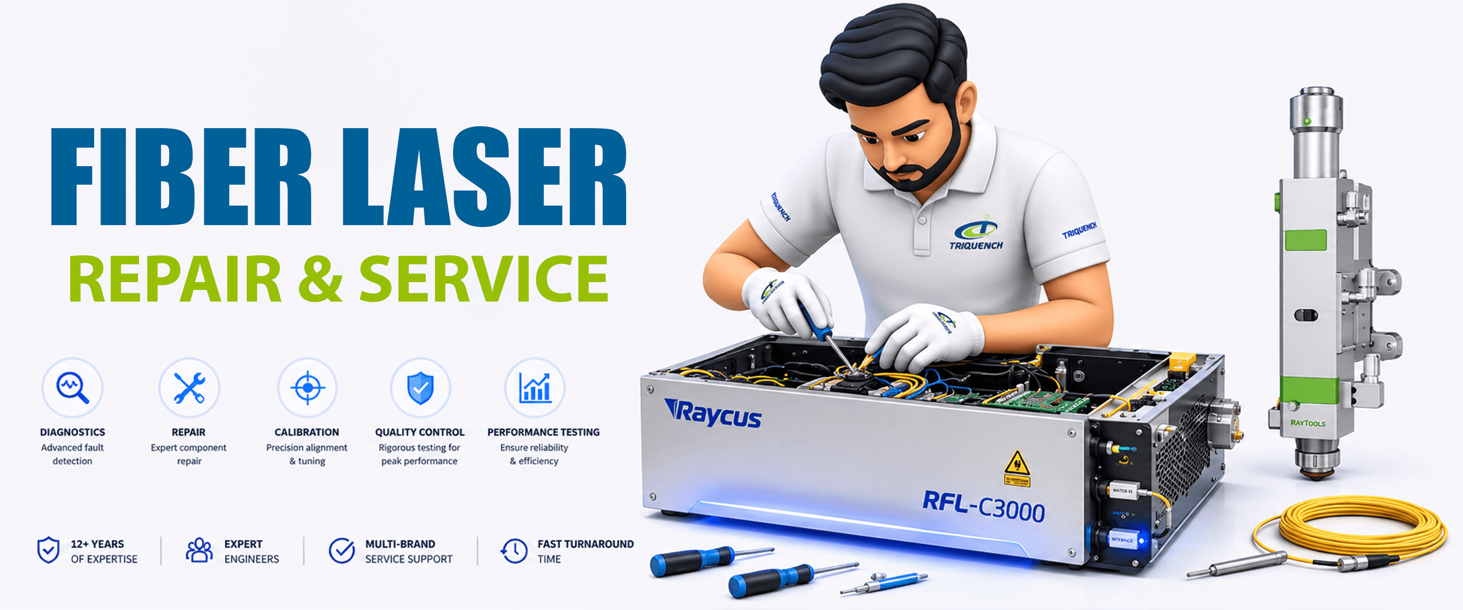 TriQuench Fiber Laser Repair & Service Hub