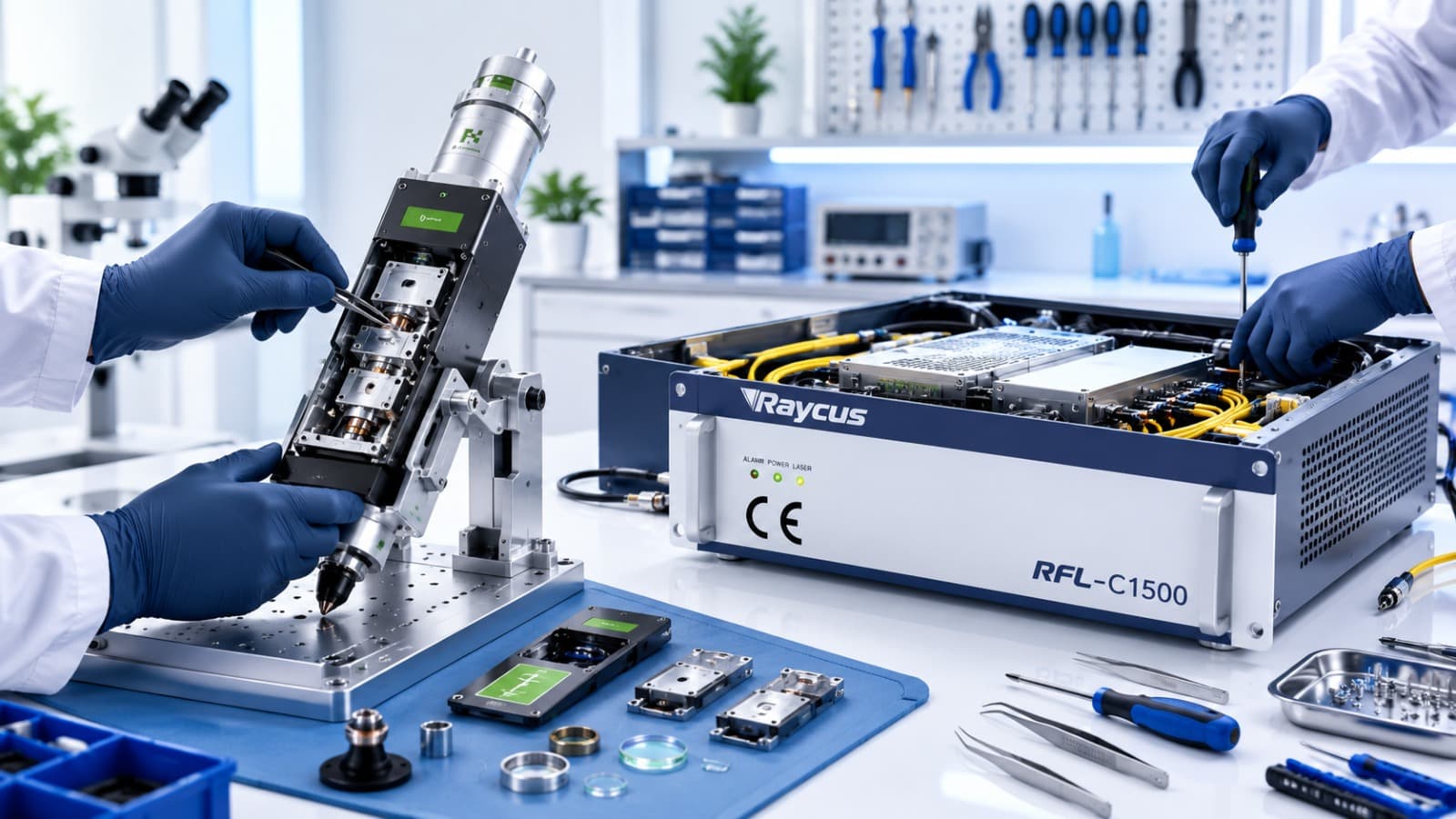 Raycus, Max, IPG and JPT continuous wave fiber laser sources supplied by Triquench India